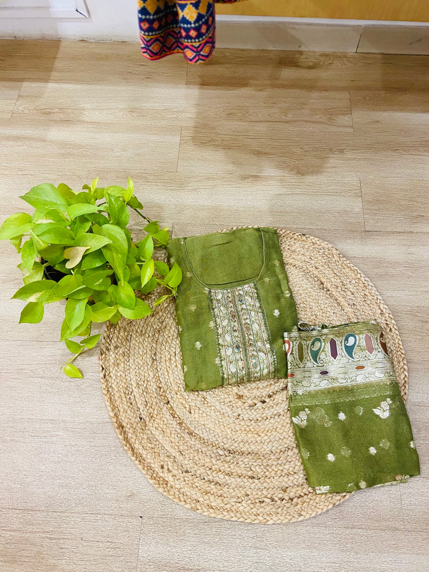 LB0137-II Green Coloured Salwar Suit Set