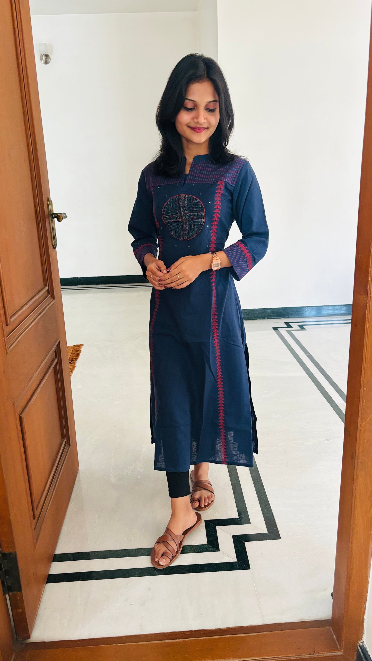 LB0203-II,LB0204-II Blue Coloured Kurtha