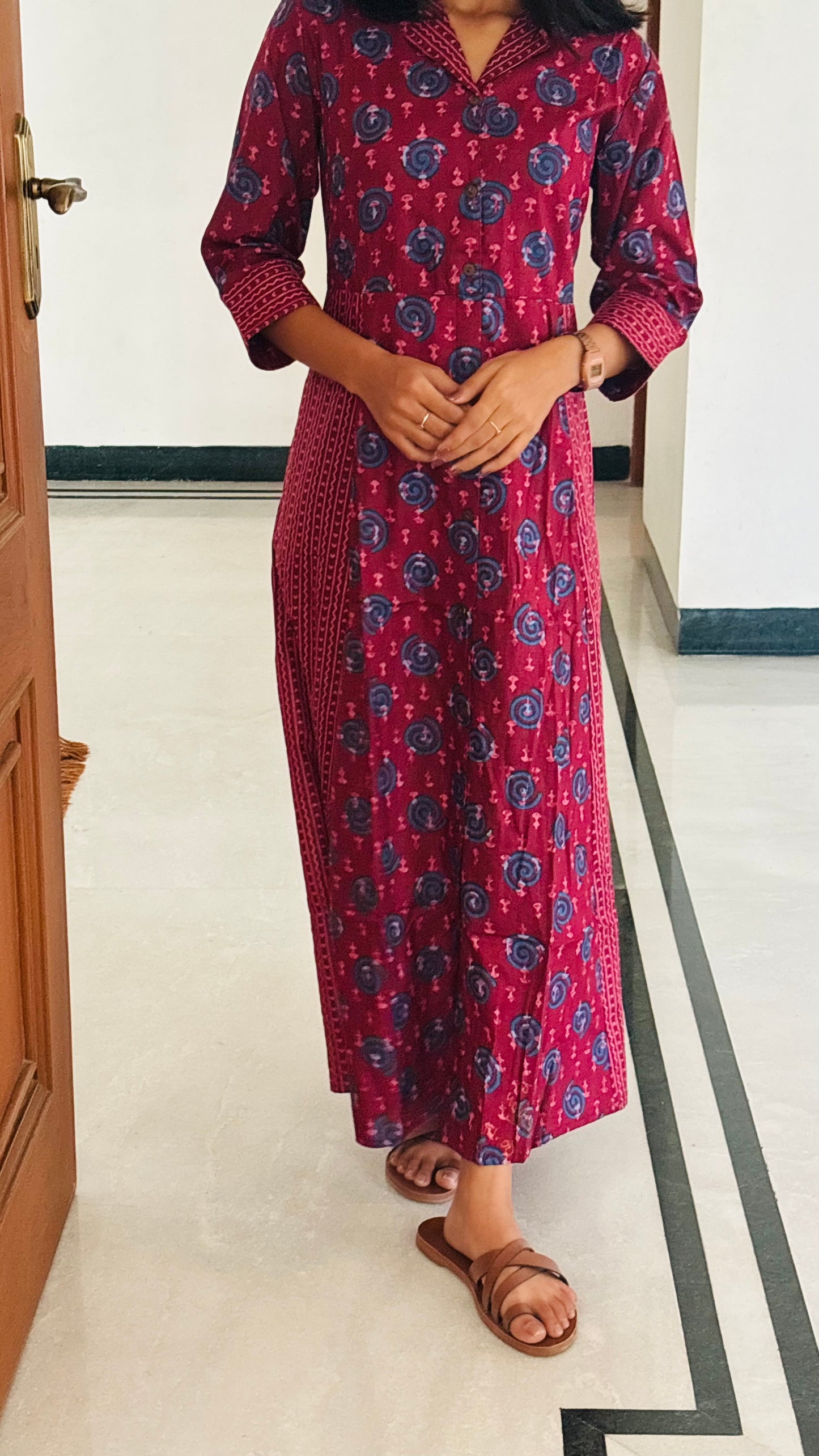 LB0157-II,LB0158-II,LB0159-II,LB0160-II Red Coloured Maxi