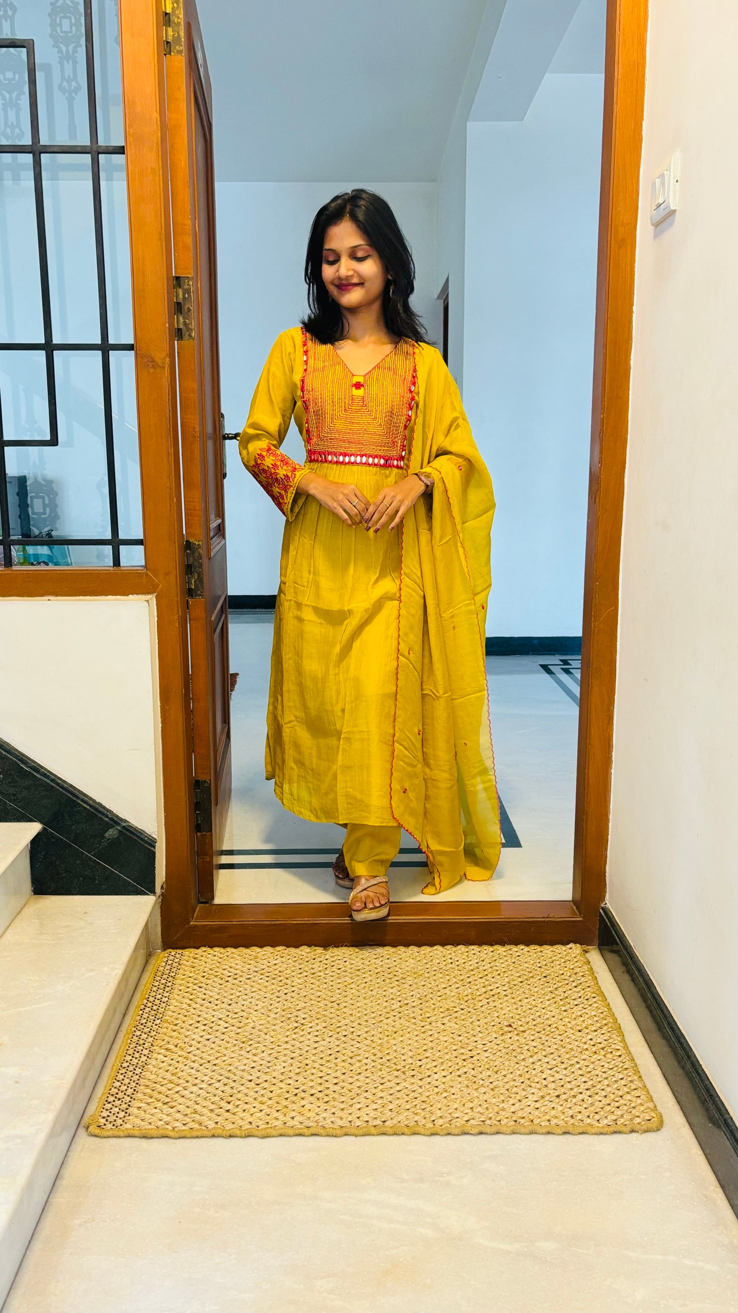 LB0257-II Yellow Coloured Suit Set