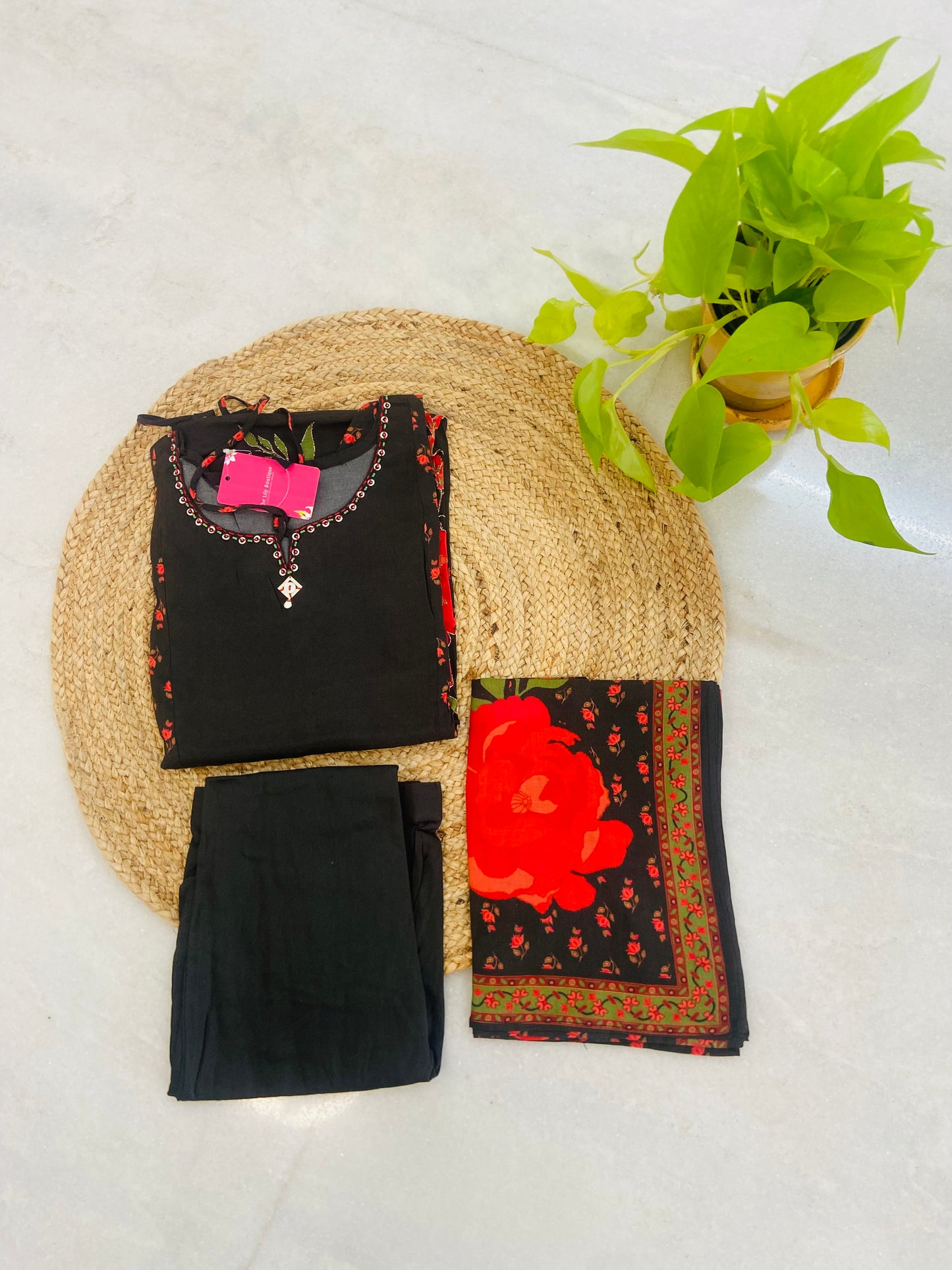 LB0031-Black Salwar Suit Set