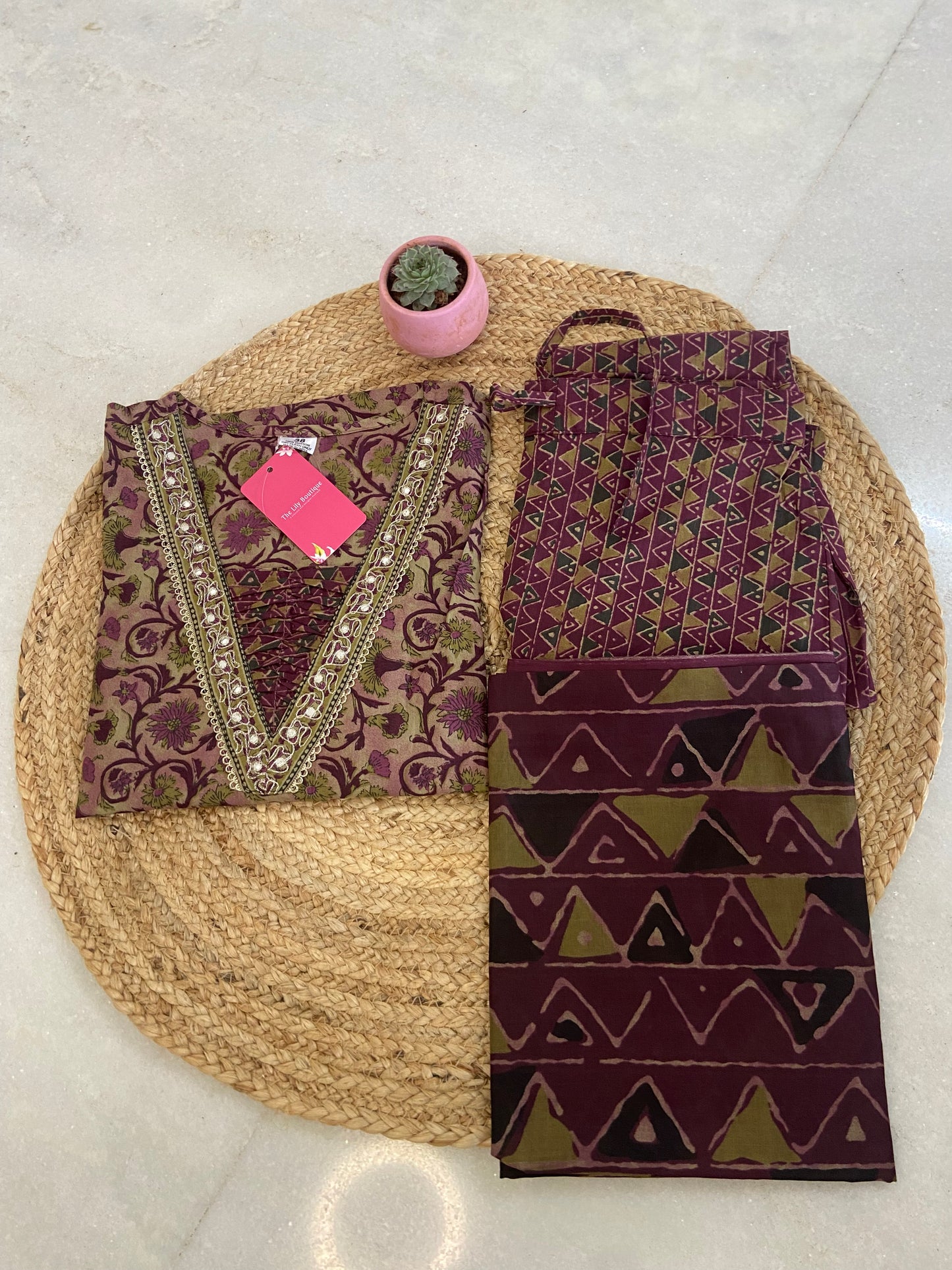 LB0048-Cotton Salwar Suit Set