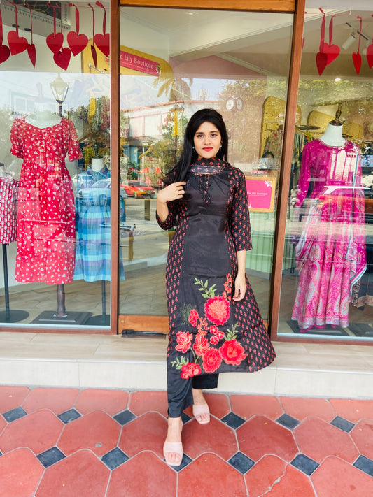 LB0031-Black Salwar Suit Set