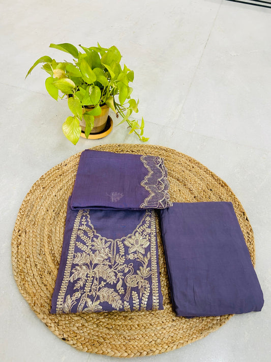 LB0094-ll Lavender Coloured Salwar Suit Set
