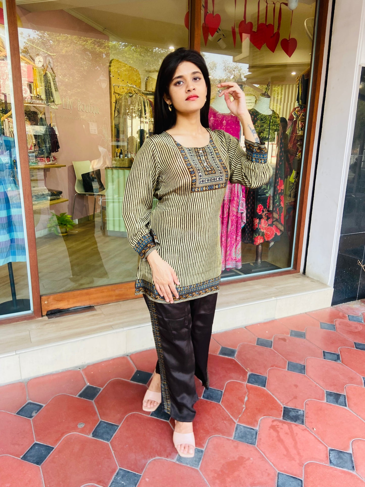 LB0014-Crepe Co-ord Set