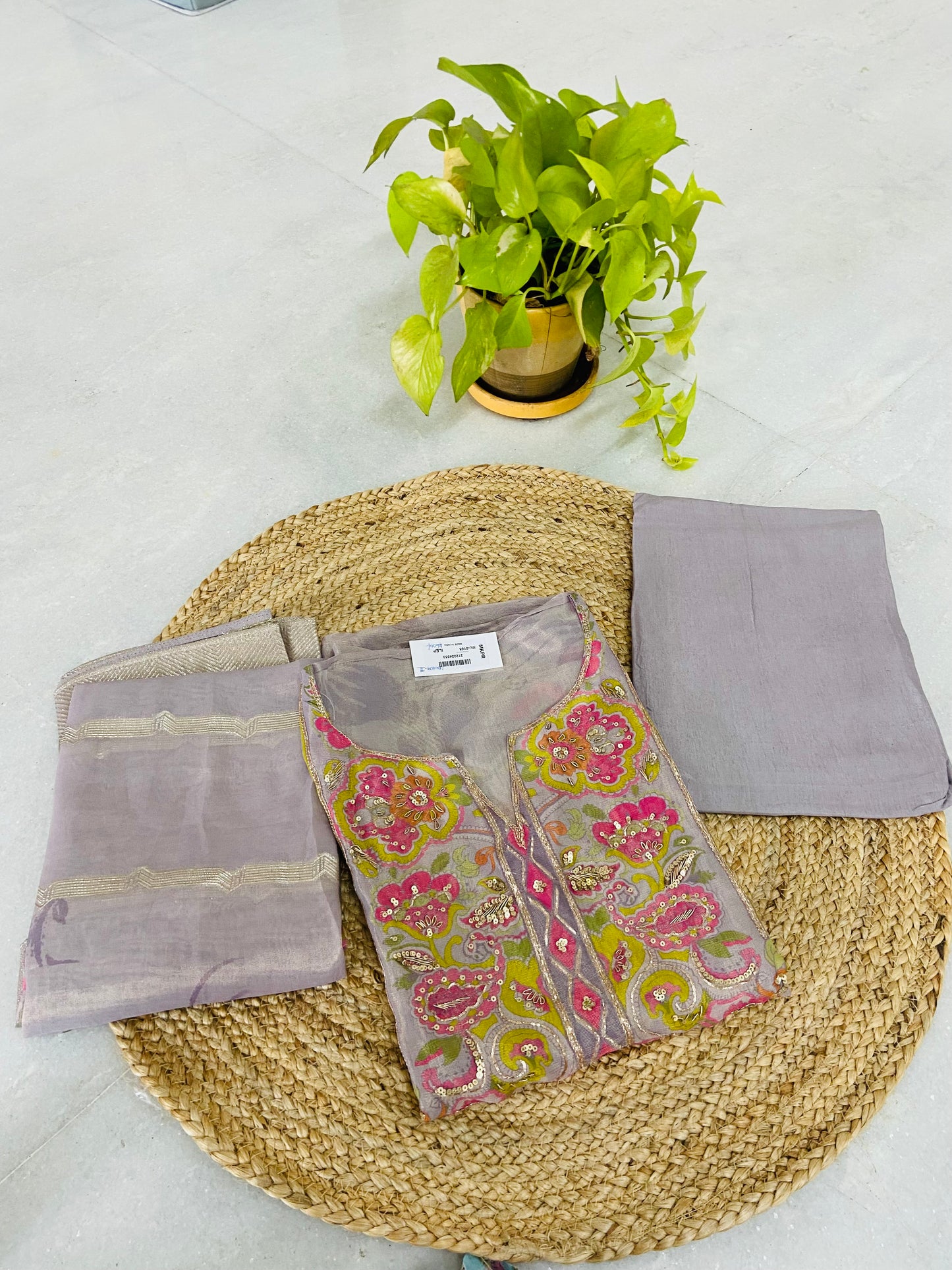 LB0109-II Violet Shimmer Salwar suit Set