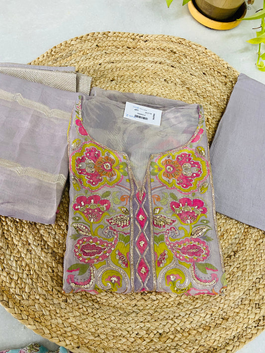 LB0109-II Violet Shimmer Salwar suit Set