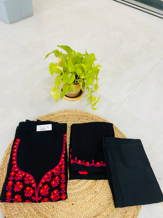 LB0112- ll Black Georgette Salwar Suit Set