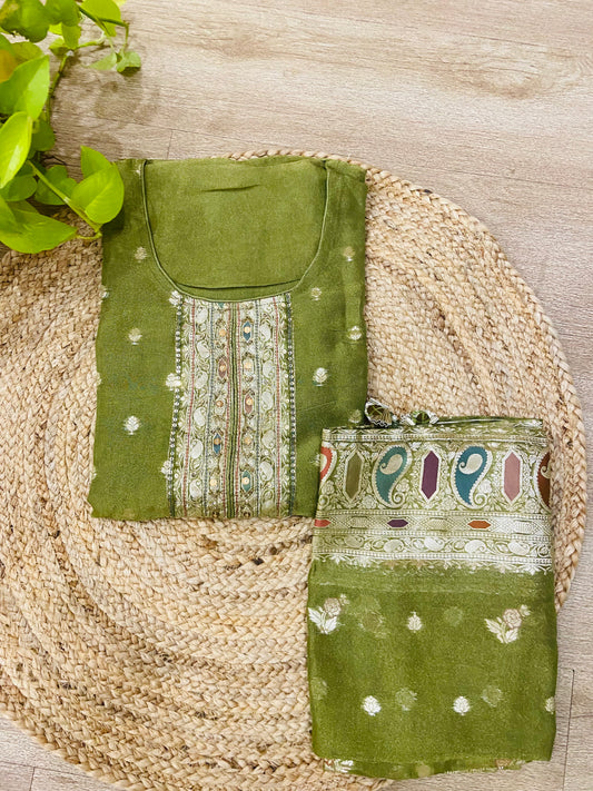 LB0137-II Green Coloured Salwar Suit Set