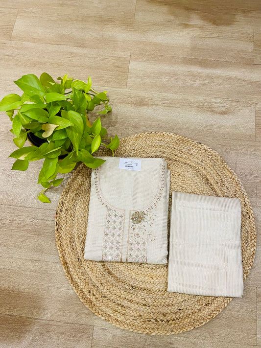 LB103-II Cream Coloured Salwar Suit Set