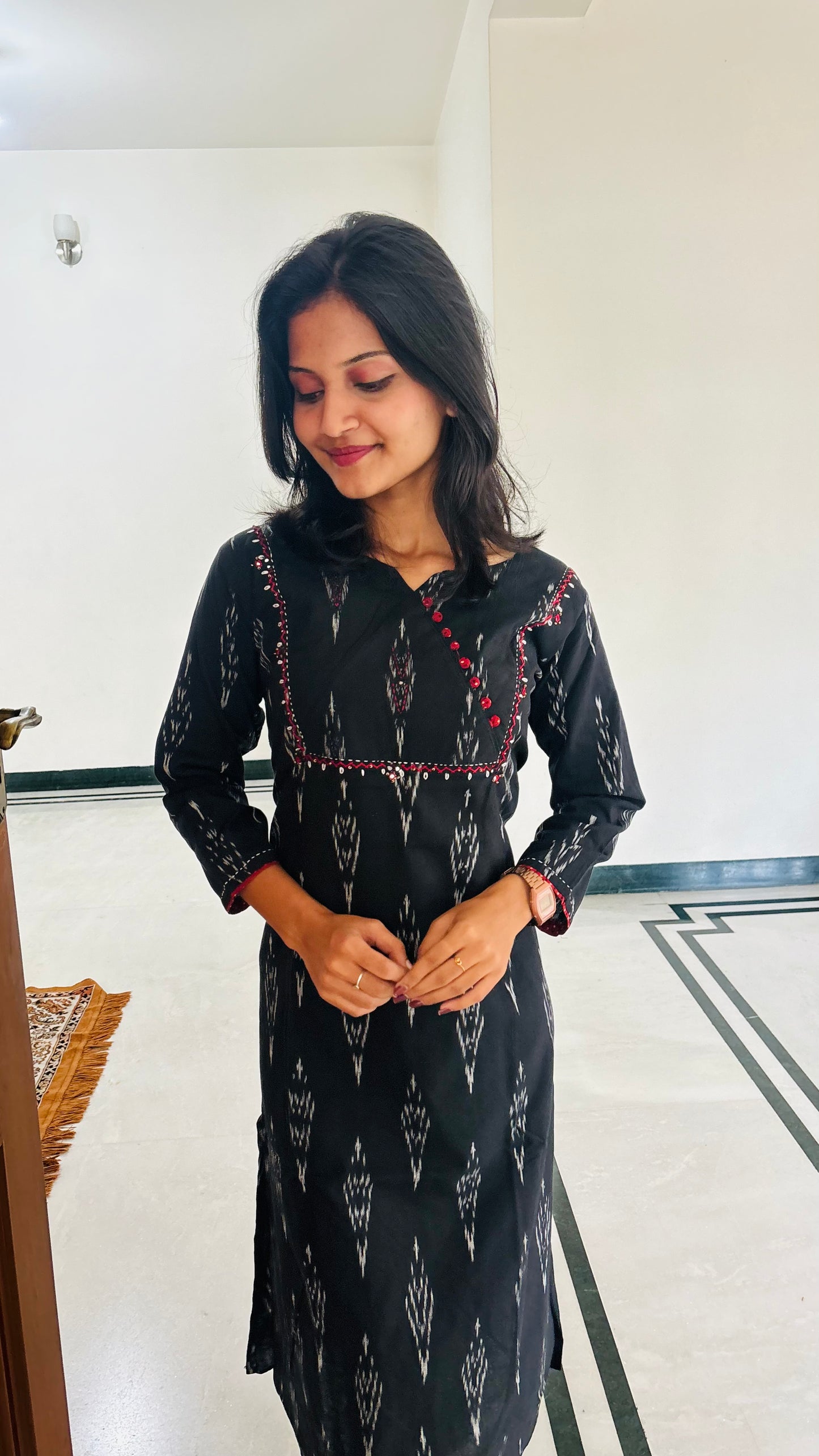 LB0169-II,LB0170-II,LB0171-II Black Coloured Kurtha