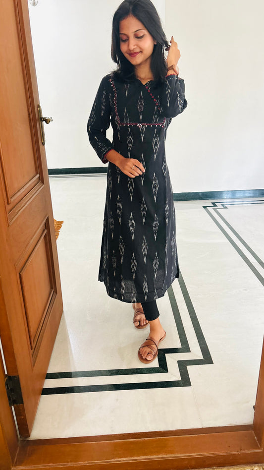 LB0169-II,LB0170-II,LB0171-II Black Coloured Kurtha