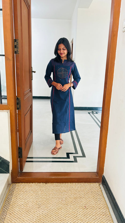 LB0203-II,LB0204-II Blue Coloured Kurtha