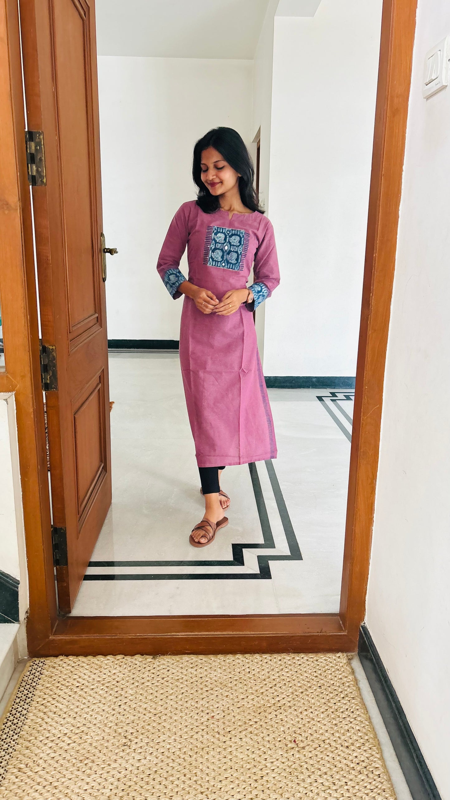 LB0175-II,LB0176-II,LB0177-II,LB0178-II Purple Coloured Kurtha