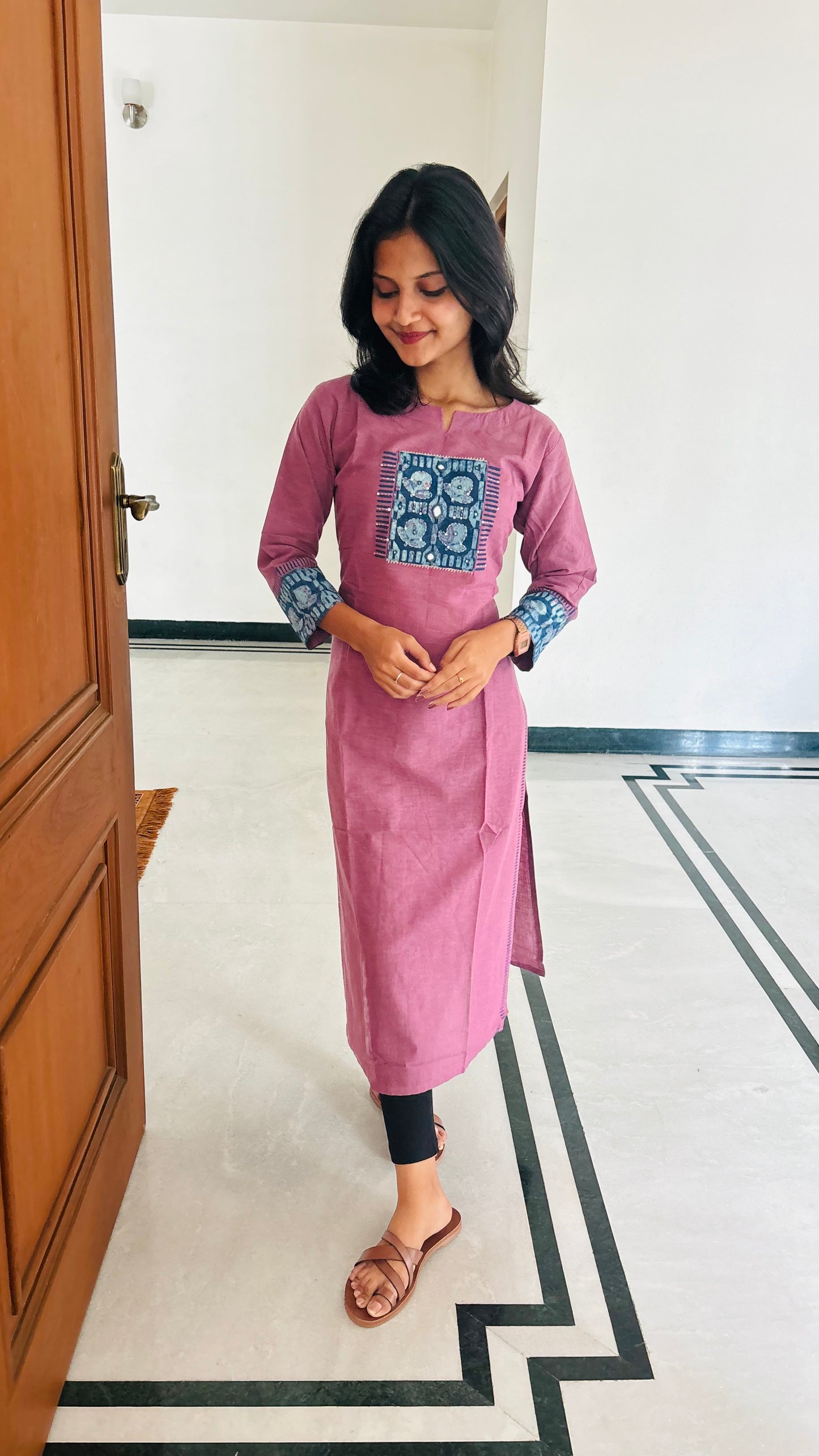 LB0175-II,LB0176-II,LB0177-II,LB0178-II Purple Coloured Kurtha