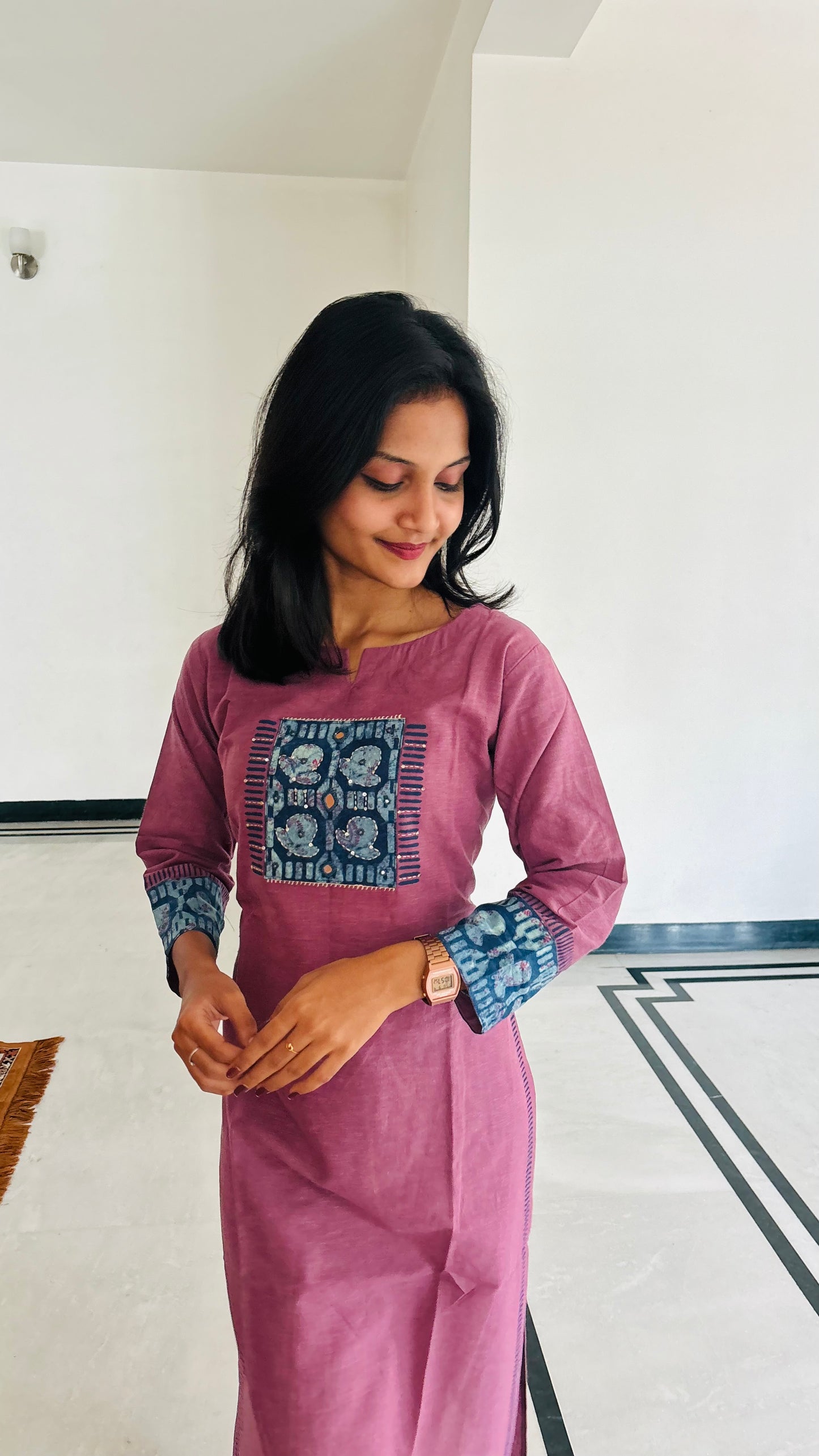 LB0175-II,LB0176-II,LB0177-II,LB0178-II Purple Coloured Kurtha