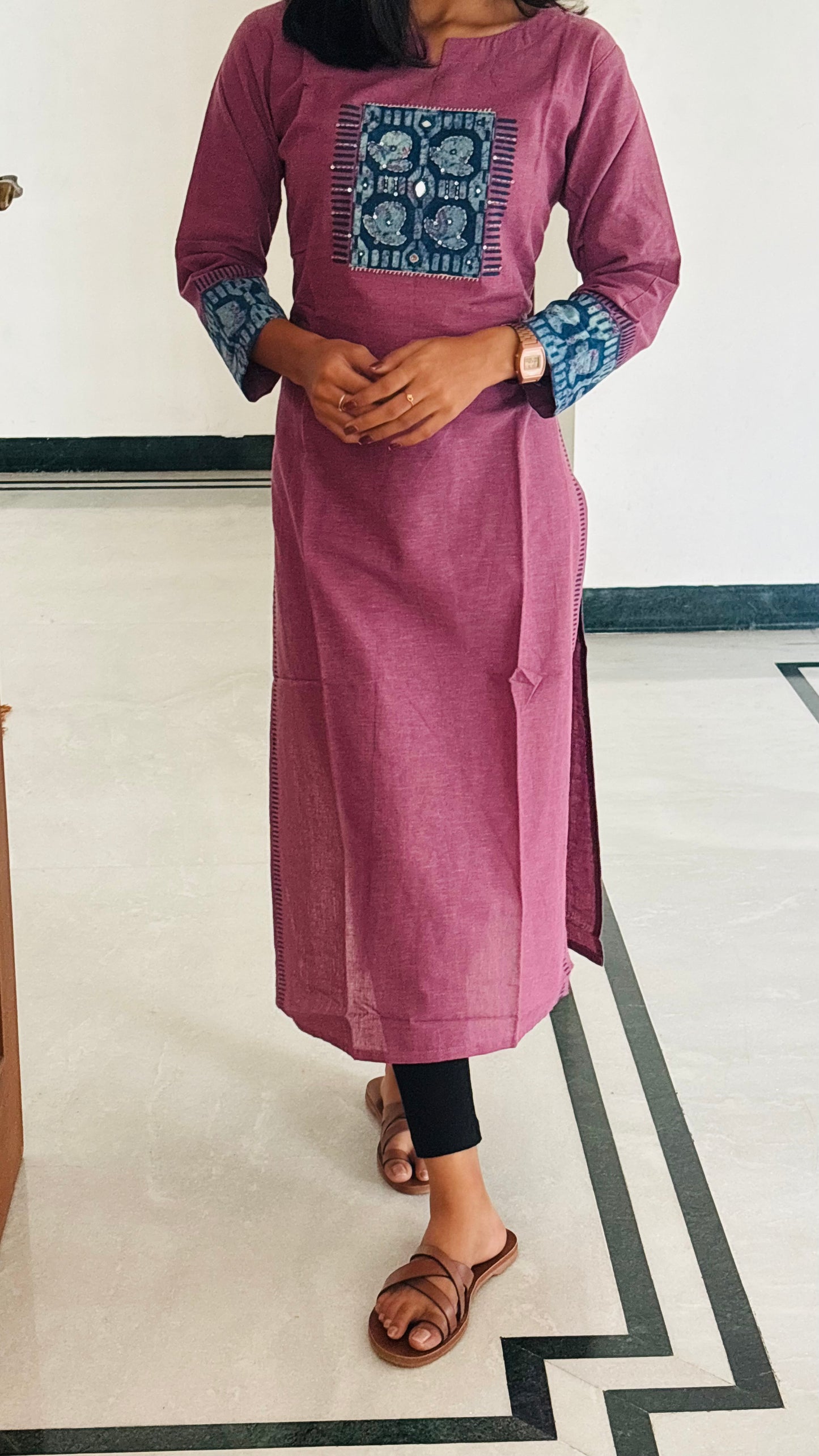 LB0175-II,LB0176-II,LB0177-II,LB0178-II Purple Coloured Kurtha