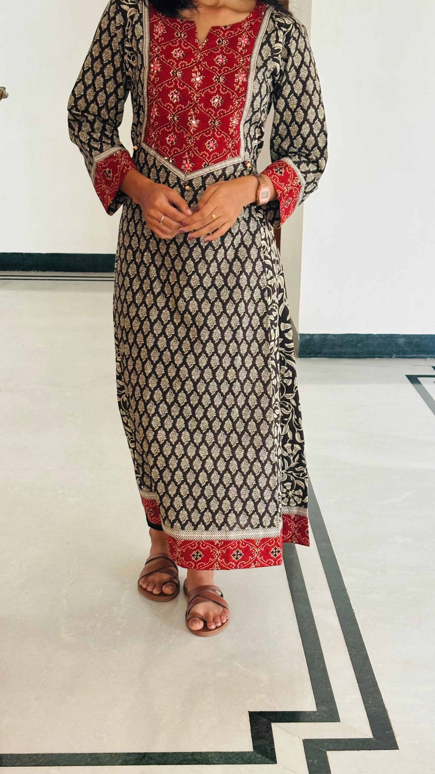 LB0179-II and LB0180-II Black Coloured Kurtha
