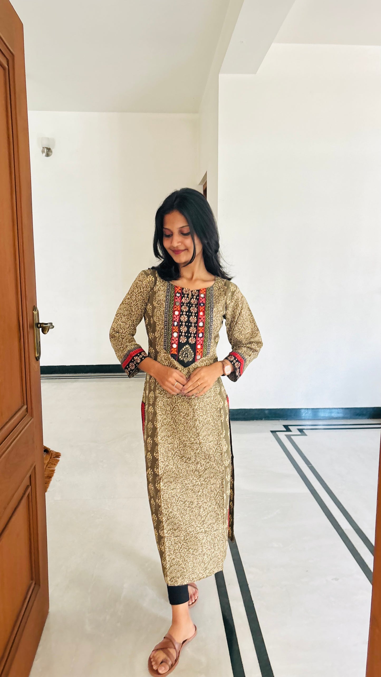 LB0185-II,LB0186-II,LB0187-II Green coloured Kurtha