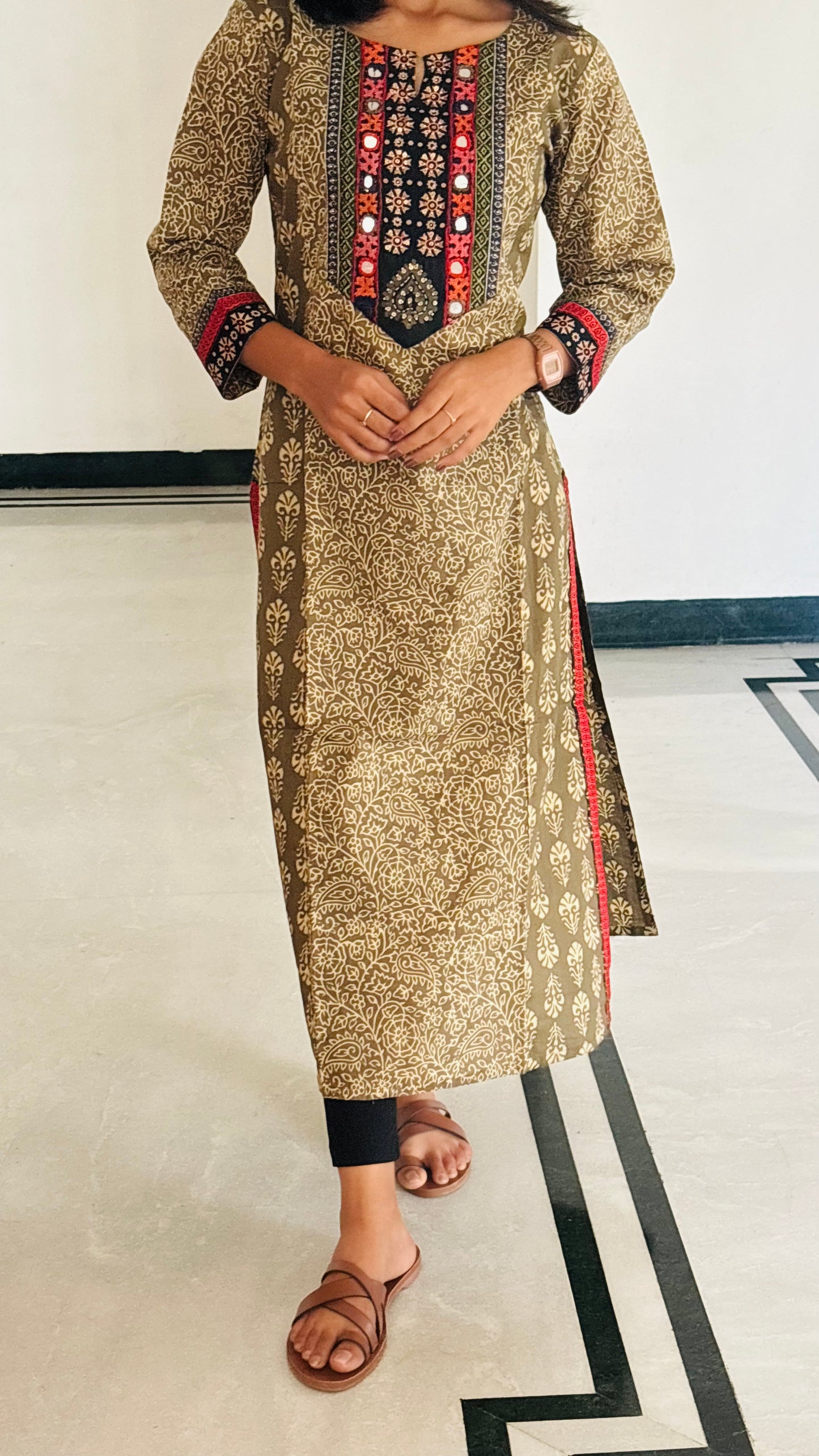 LB0185-II,LB0186-II,LB0187-II Green coloured Kurtha