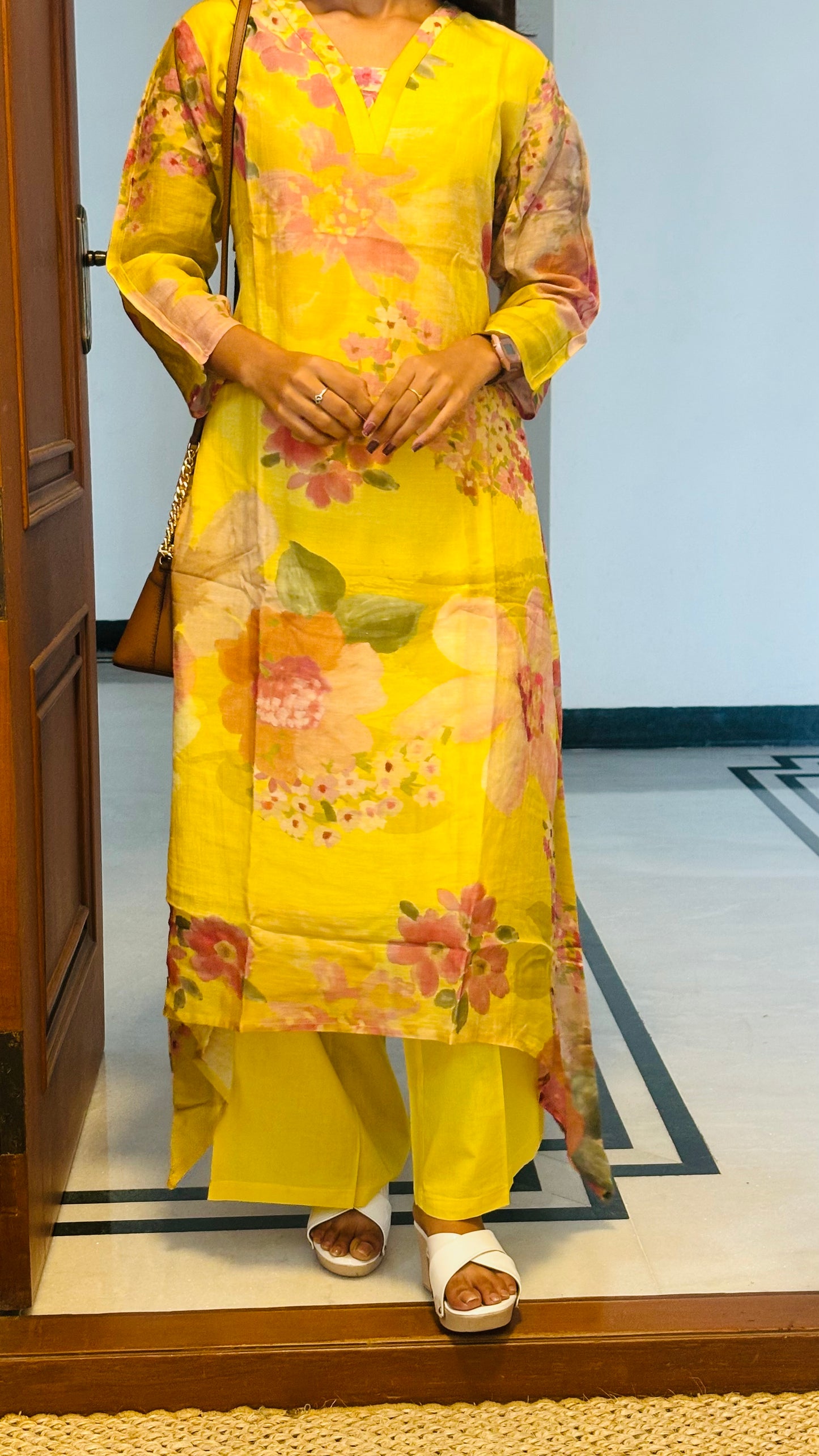 LB0253-II,LB0254-II,LB0255-II Yellow Coloured Floral Salwar Set