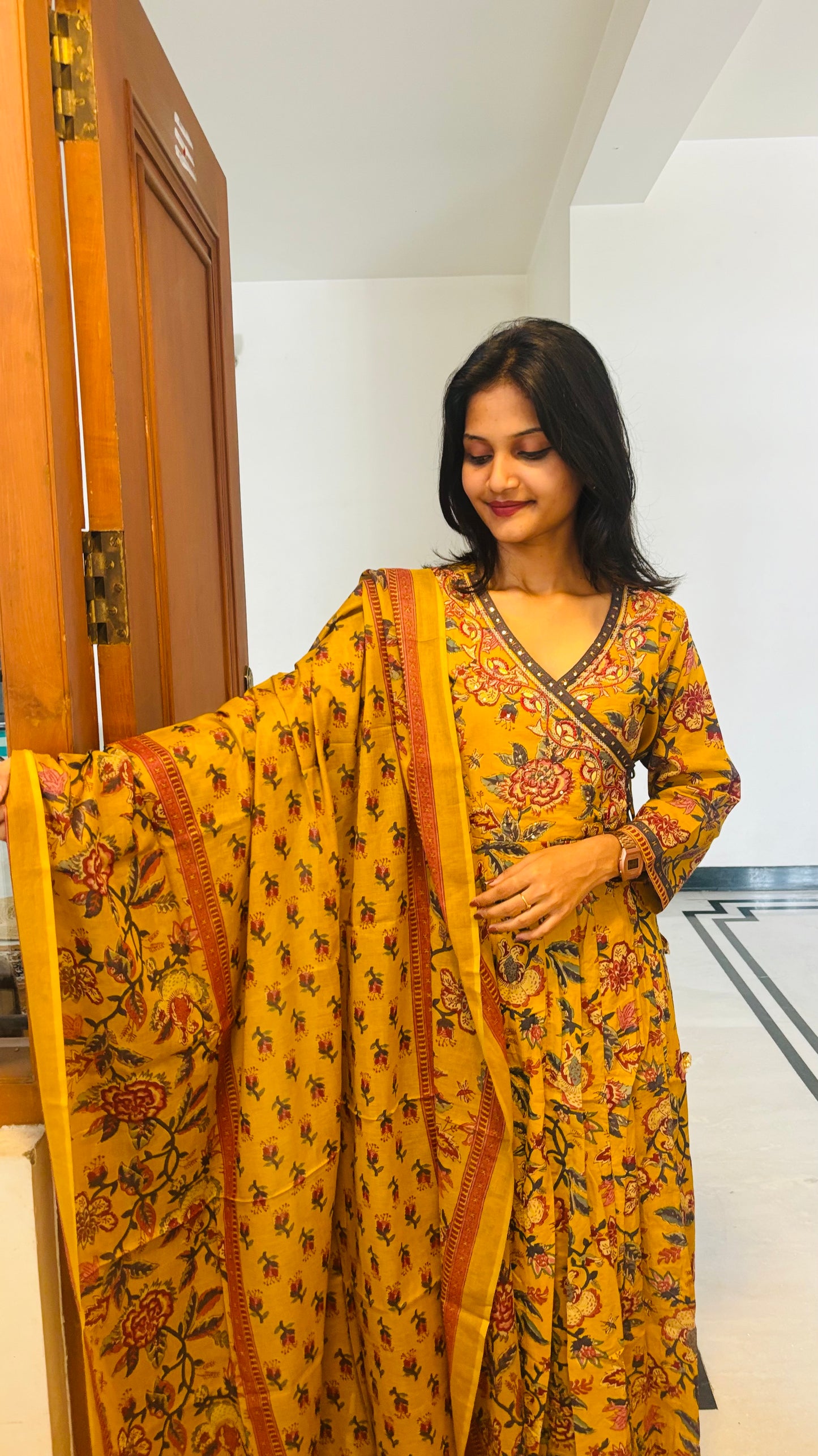 LB0258-II,LB0259-II,LB0260-II Yellow Coloured Cotton Salwar Suit Set