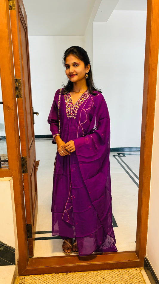 LB0225-II,LB0226-II,LB0227-II Violet Coloured Salwar Suit Set