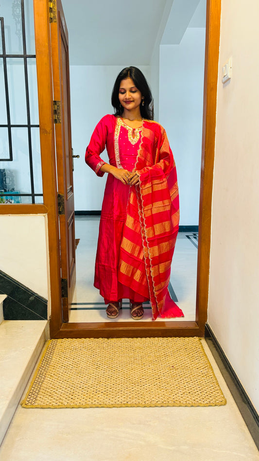 LB0231-II and LB0232-II Pink Coloured Salwar Suit Set