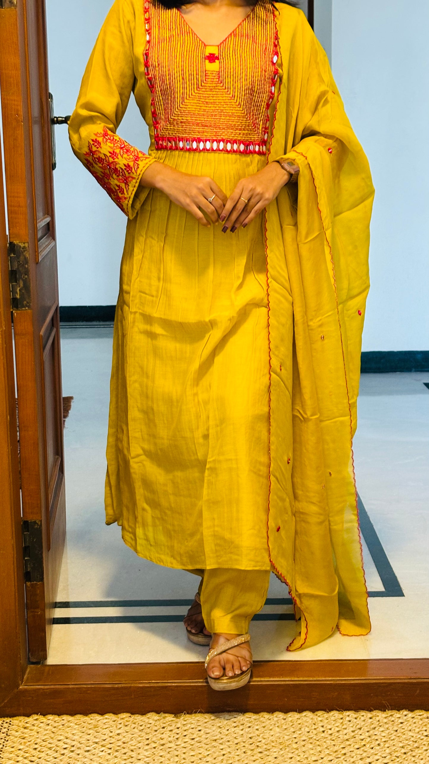 LB0257-II Yellow Coloured Suit Set