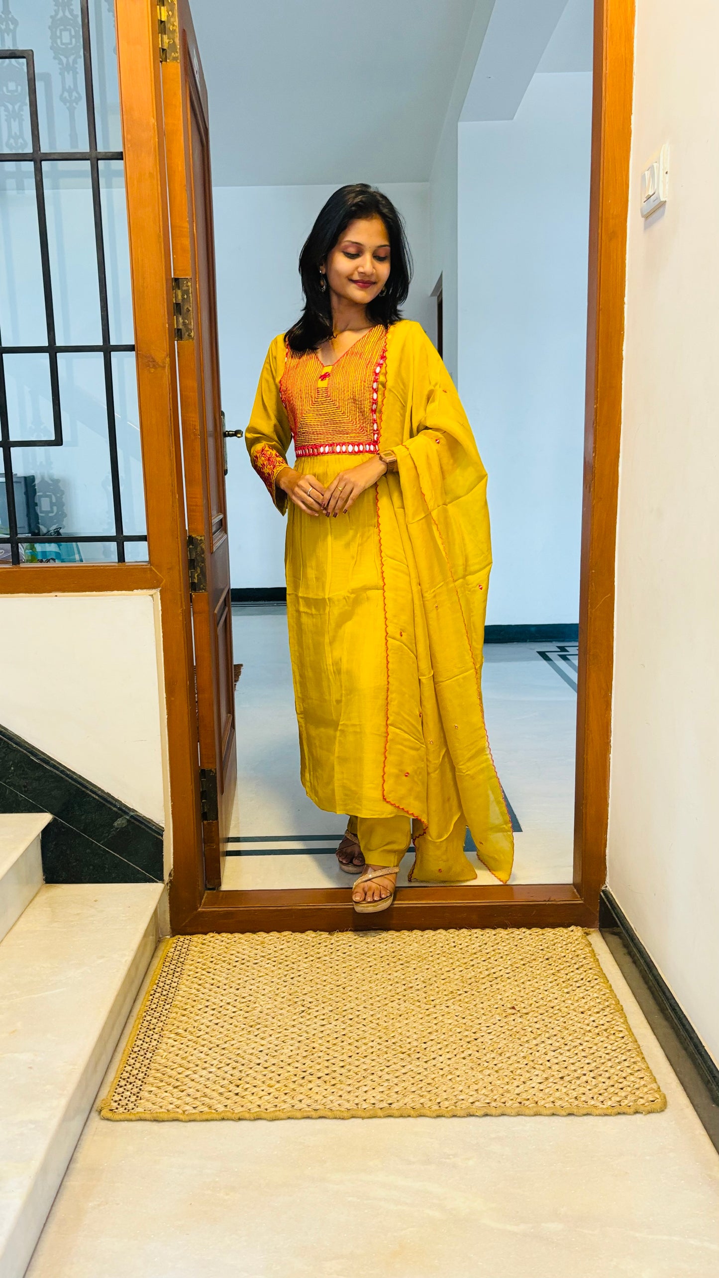LB0257-II Yellow Coloured Salwar Suit Set