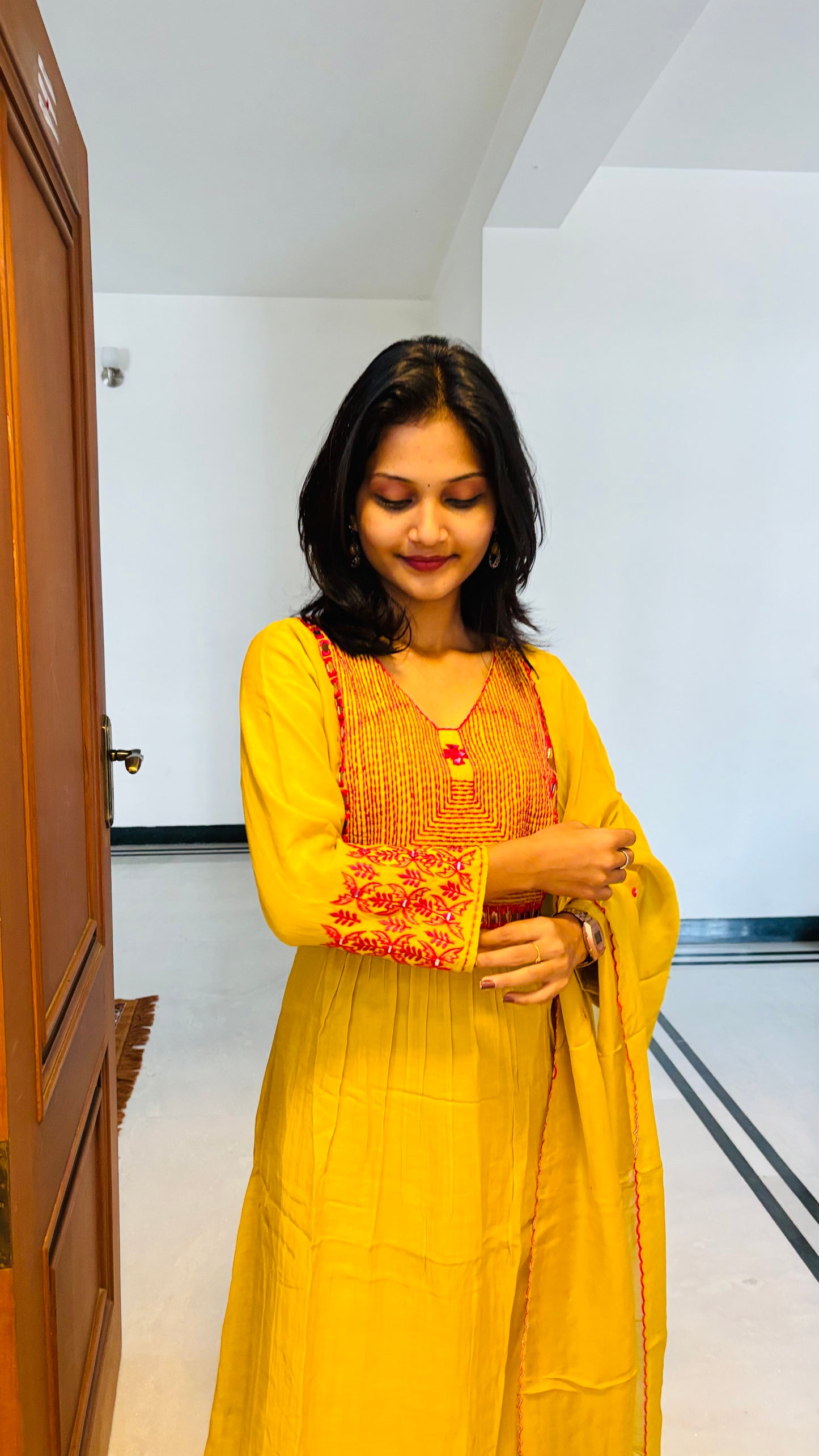 LB0257-II Yellow Coloured Suit Set